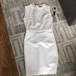 Ivory Dress with lace SZ 2 NWT Never Worn